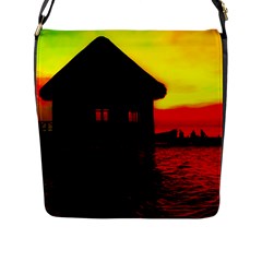 Ocean Dreaming Flap Closure Messenger Bag (l) by essentialimage