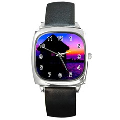 Ocean Dreaming Square Metal Watch by essentialimage