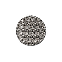 Leopard Spots Pattern, Geometric Dots, Animal Fur Print Golf Ball Marker (4 Pack) by Casemiro