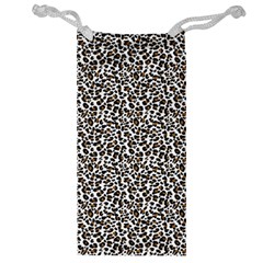 Leopard Spots Pattern, Geometric Dots, Animal Fur Print Jewelry Bag by Casemiro