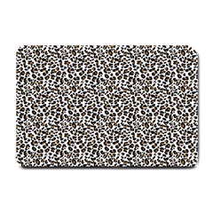 Leopard Spots Pattern, Geometric Dots, Animal Fur Print Small Doormat  by Casemiro