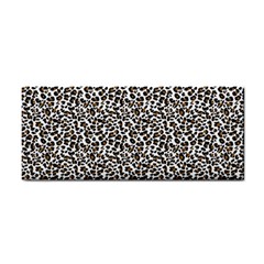 Leopard Spots Pattern, Geometric Dots, Animal Fur Print Hand Towel by Casemiro