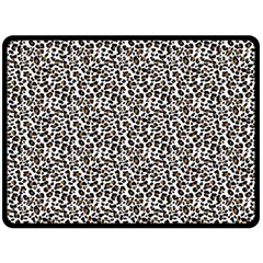 Leopard Spots Pattern, Geometric Dots, Animal Fur Print Double Sided Fleece Blanket (large)  by Casemiro