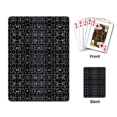 Black And White Ethnic Ornate Pattern Playing Cards Single Design (rectangle) by dflcprintsclothing