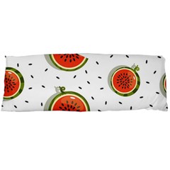 Seamless-background-pattern-with-watermelon-slices Body Pillow Case (dakimakura) by BangZart