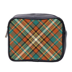 Tartan Scotland Seamless Plaid Pattern Vector Retro Background Fabric Vintage Check Color Square Mini Toiletries Bag (two Sides) by BangZart