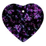 Abstract Intricate Texture Print Ornament (Heart)