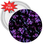 Abstract Intricate Texture Print 3  Buttons (10 pack) 