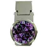 Abstract Intricate Texture Print Money Clip Watches