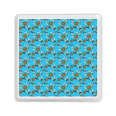 Clown Ghost Pattern Blue Memory Card Reader (square) by snowwhitegirl