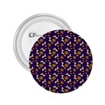 Clown Ghost Pattern Purple 2.25  Buttons Front