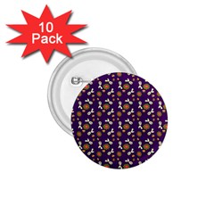Clown Ghost Pattern Purple 1 75  Buttons (10 Pack) by snowwhitegirl