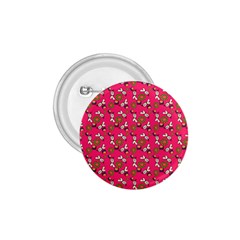 Clown Ghost Pattern Pink 1 75  Buttons by snowwhitegirl