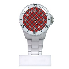 Scottish And Celtic Pattern - Braveheard Is Proud Of You Plastic Nurses Watch by DinzDas