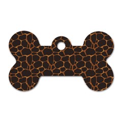 Animal Skin - Panther Or Giraffe - Africa And Savanna Dog Tag Bone (two Sides) by DinzDas