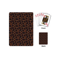 Animal Skin - Panther Or Giraffe - Africa And Savanna Playing Cards Single Design (mini) by DinzDas