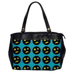 005 - Ugly Smiley With Horror Face - Scary Smiley Oversize Office Handbag by DinzDas