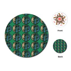 Bamboo Trees - The Asian Forest - Woods Of Asia Playing Cards Single Design (round) by DinzDas