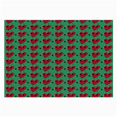 Evil Heart Graffiti Pattern Large Glasses Cloth by DinzDas