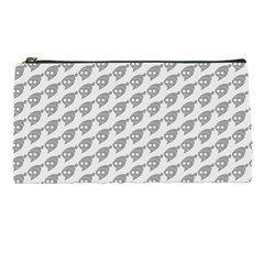 Comic Head Skull Hat Pattern 2 Pencil Case by DinzDas