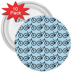 Mountain Bike - Mtb - Hardtail And Dirt Jump 3  Buttons (10 Pack)  by DinzDas