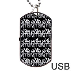 Mountain Bike - Mtb - Hardtail And Dirt Jump 2 Dog Tag Usb Flash (one Side) by DinzDas