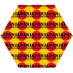 Japan Nippon Style - Japan Sun Wooden Puzzle Hexagon by DinzDas
