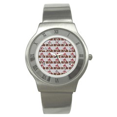 From My Dead Cold Hands - Zombie And Horror Stainless Steel Watch by DinzDas