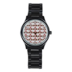 From My Dead Cold Hands - Zombie And Horror Stainless Steel Round Watch by DinzDas
