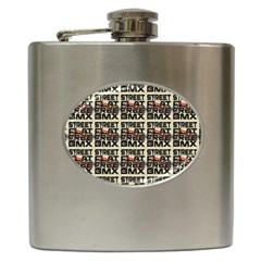 Bmx And Street Style - Urban Cycling Culture Hip Flask (6 Oz) by DinzDas