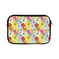 Abstract Flowers And Circle Apple Ipad Mini Zipper Cases by DinzDas