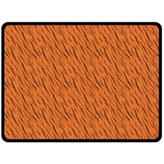 Animal Skin - Lion And Orange Skinnes Animals - Savannah And Africa Double Sided Fleece Blanket (large)  by DinzDas