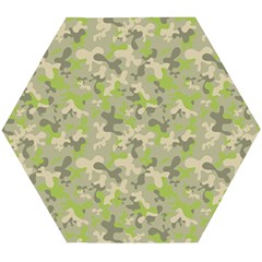 Camouflage Urban Style And Jungle Elite Fashion Wooden Puzzle Hexagon by DinzDas