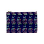 Jaw Dropping Horror Hippie Skull Cosmetic Bag (Medium) Front