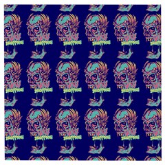 Jaw Dropping Horror Hippie Skull Wooden Puzzle Square by DinzDas