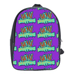 Jaw Dropping Comic Big Bang Poof School Bag (large) by DinzDas