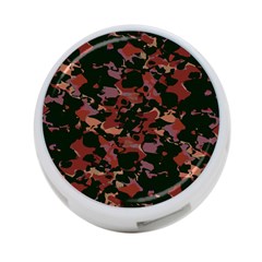 Red Dark Camo Abstract Print 4-port Usb Hub (two Sides) by dflcprintsclothing