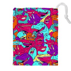 Dinos Drawstring Pouch (5xl) by Sobalvarro