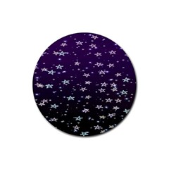 Stars Rubber Round Coaster (4 Pack)  by Sparkle