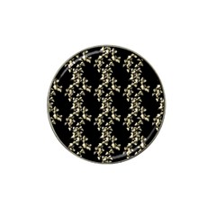 Dark Botanical Motif Pattern Hat Clip Ball Marker (4 Pack) by dflcprintsclothing