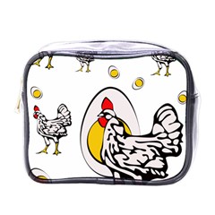 Roseanne Chicken, Retro Chickens Mini Toiletries Bag (one Side) by EvgeniaEsenina