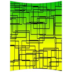 Geometrical Lines Pattern, Asymmetric Blocks Theme, Line Art Back Support Cushion by Casemiro