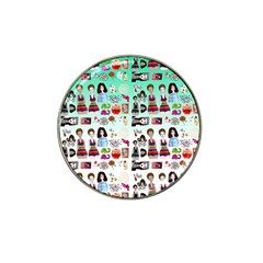Kawaii Collage Green Ombre Hat Clip Ball Marker (10 Pack) by snowwhitegirl