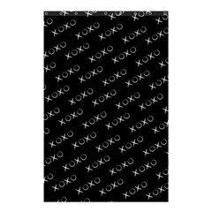 Xoxo Black And White Pattern, Kisses And Love Geometric Theme Shower Curtain 48  X 72  (small)  by Casemiro