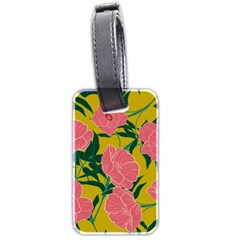 Pink Flower Seamless Pattern Luggage Tag (two Sides) by Amaryn4rt