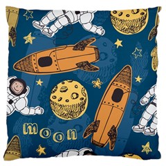 Missile Pattern Large Flano Cushion Case (two Sides) by Amaryn4rt