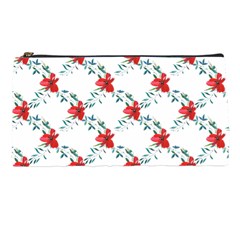 Poppies Pattern, Poppy Flower Symetric Theme, Floral Design Pencil Case by Casemiro