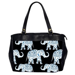 Elephant-pattern-background Oversize Office Handbag (2 Sides) by Sobalvarro