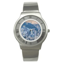 Aerial Cityscape Quito Ecuador Stainless Steel Watch by dflcprintsclothing
