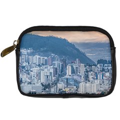 Aerial Cityscape Quito Ecuador Digital Camera Leather Case by dflcprintsclothing
